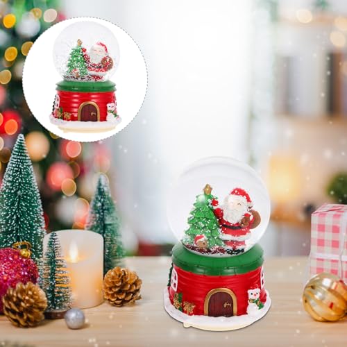 Bola de cristal navideña con caja de música integrada para decoración de escritorio Mipcase 6