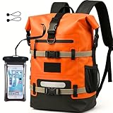 Protec Sea - Mochila impermeable (30 L, resistente al agua, IPX6, bolsa de náutica, kayak, pádel, barco senderismo, muchos sujetadores, bolsillo delantero, bolsillo para agua)