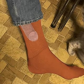AUsagg Show Off Funny Socks, Funky Socks for Men, Mens Funky Knitted Cotton Socks, Knitted Spoof Socks for Party, Birthday Gift, Xmas Gift