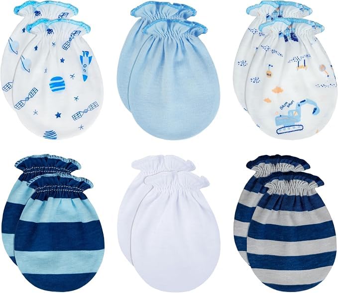 Image of RATIVE Baby Mittens No Scratch, Newborn Gloves 0-6M, Registry Essential
