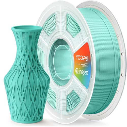 Image of INGEO PLA+ Matte Filament 1.75mm, US-Sourced PLA, Turquoise, 1KG (2.2lbs)