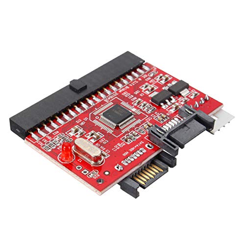 QuickShop Bidirectional SATA To IDE Adapter IDE To SATA Hard Drive Converter Card With Sata Cable Power Cable