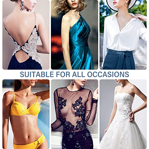 image for CHARMKING Nipple Covers 4 Pairs for Women, Reusable Adhesive Invisible