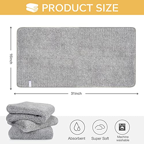SINLAND Microfiber Hand Towel for Bathroom Super Soft Makeup Remover Cloth Washcloth for Home Spa Sports Face Cleansing Towel 40cmx76cm 3 Pack - Image 2