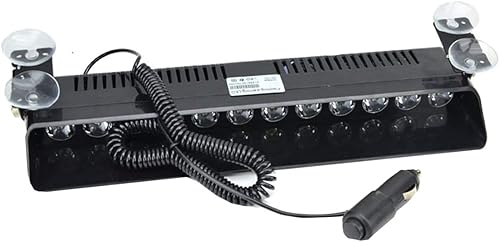 Miniatura 4 de 12 LED parabrisas luz de advertencia 12W 12V tablero interior coche camión emergencia estroboscópica luz flash (azul)