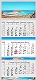 XXL 3 Monatskalender 2023 Balos Beach mit 3 / 4 Monate Motiv Kalender Foto Strand Meer Wandkalender Mittelmeer ohne Werbung Fotokalender Bürokalender Motivkalender Mehrblockkalender (3 Monatskalender)