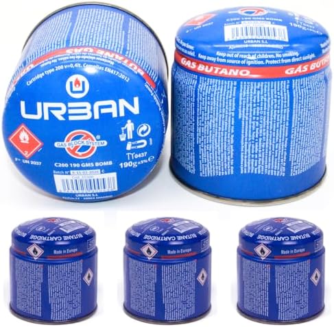 Dacada 2005 Pack 5 Cartuchos Gas Butano Propano Recargables B-190...