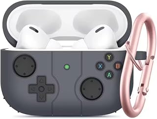 fekra Fekra 3d For Airpods Pro 3 2025 Generation Case Game Player Design With Keychain Silic Brand Name: فكرة | Color: Black | Compatible Devices: AirPods Pro 3 (3rd Generation, 2025) | Form Factor: Case | Shell Type: Soft | Material: Silicone