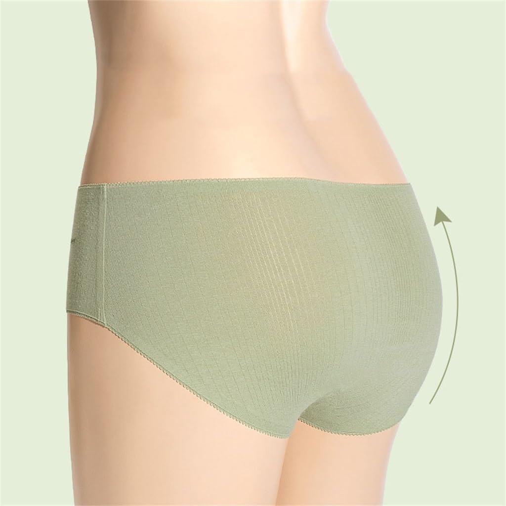 Women's Underwear, Cotton, Mid Waist, Thin Breathable Triangle Pants