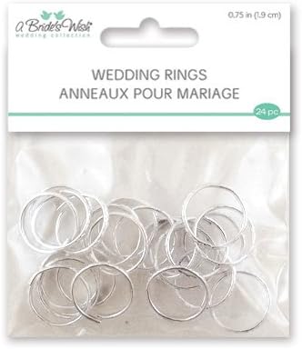 A Brides Wish WB200B Wedd g R gs, 0.75", 24pc, Silver