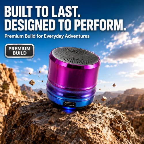 Image of PEFUPEW Portable Mini Bluetooth Speaker, Small Wireless Speaker Bluetooth 5.3 with Stereo Sound, Deep Bass, TWS Pairing, IP7 Waterproof, 8 Hours of Playtime, for Home /Outdoor /Party /Travel /Gift Ideas