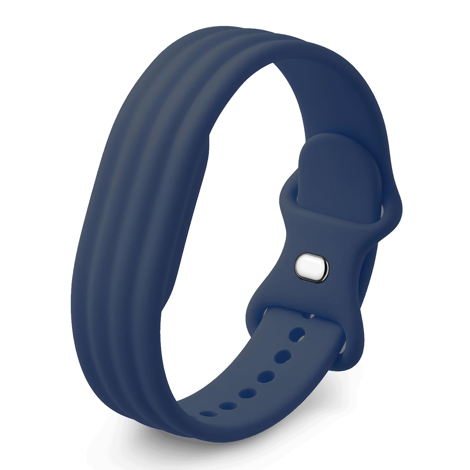 Panda Bobo Silicone Strap compatible with Fitbit Air Band, Dark Blue