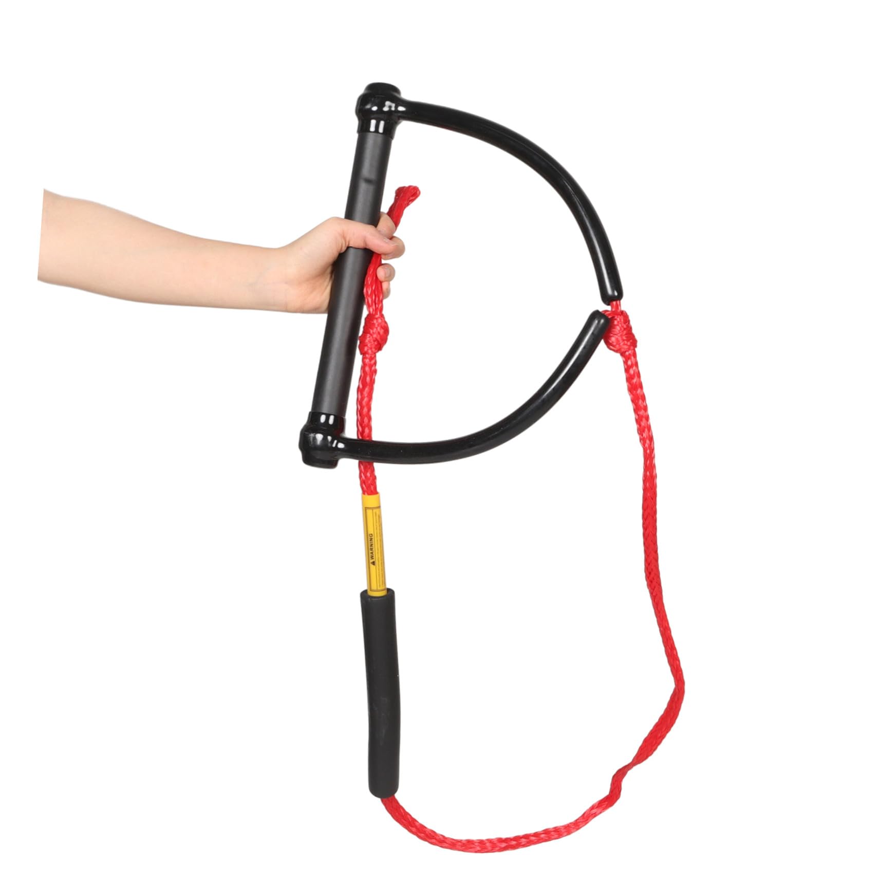 Cabilock Cuerda y Esquí Acuático Resistente al Desgaste Material PP Mango Cómodo Color Rojo Resistencia UV para Wakeboarding y Tubing