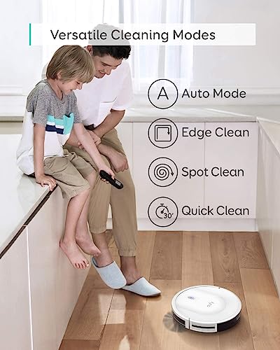 Image of eufy Robot Vacuum 11S MAX, Super-Thin,Powerful Suction, Quiet, Self-Charging Robotic Vacuum Cleaner, Cleans Hard Floors to Medium-Pile Carpets, White