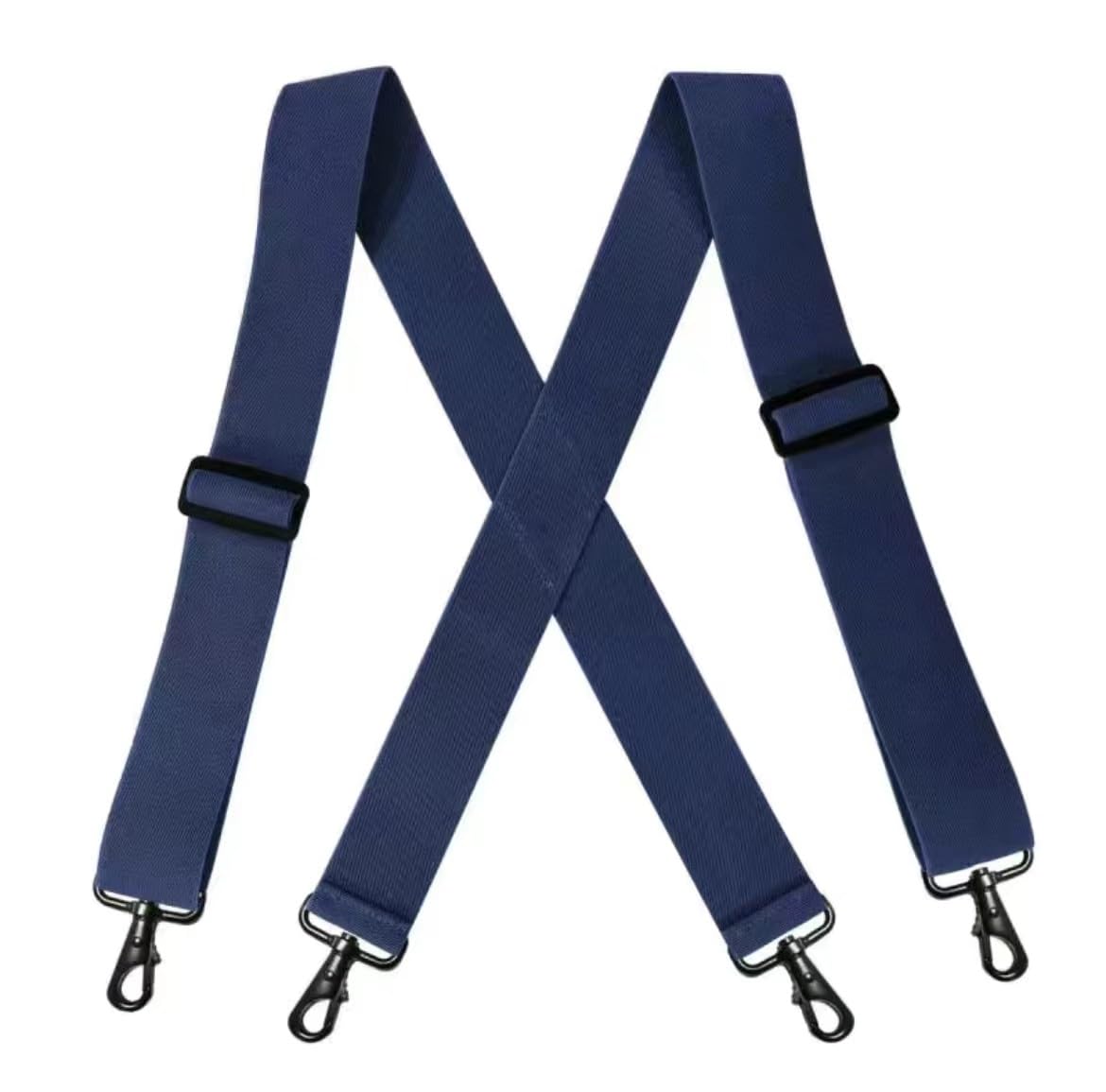 Elastic Men's 4 Hook Suspenders with 5CM Wide Straps Adjustable Trousers Braces-picture-32