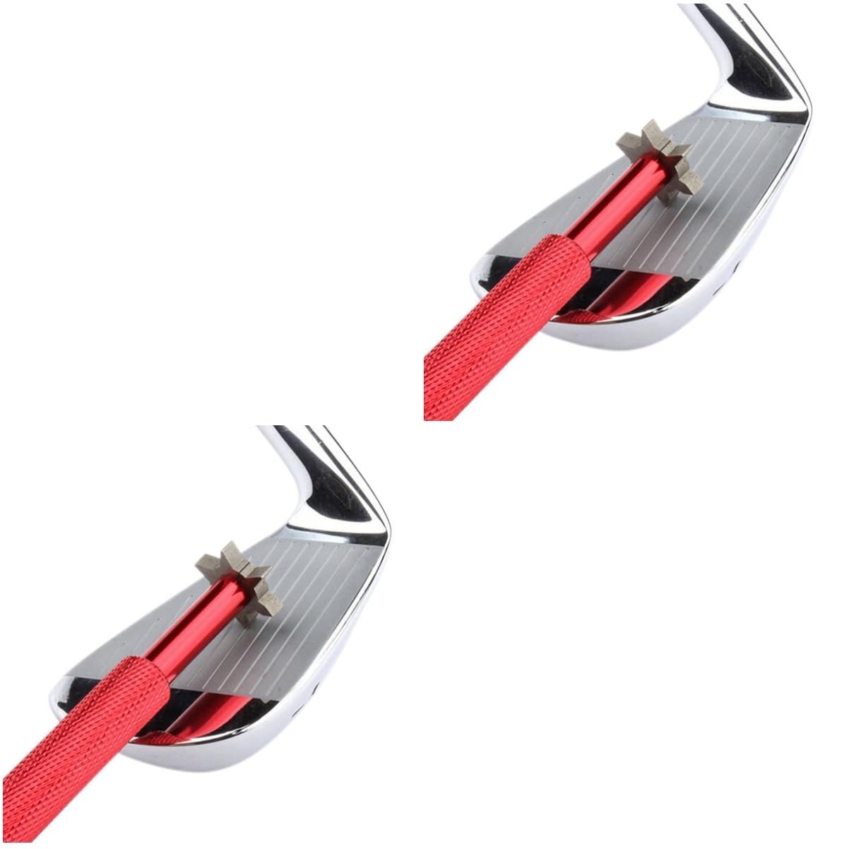 Sosoport 2pcs Groove Sharpener for Backspin Sharpeners T Tool Club Cleaning Tools Club Groove Sharpener Tool Groover Tool Golf Shafts Club Groove Sharpener Regrooving Tool Cleaning Kit