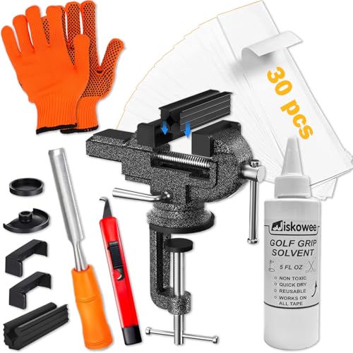 Golf Grip Kit with 360° Swivel Vise