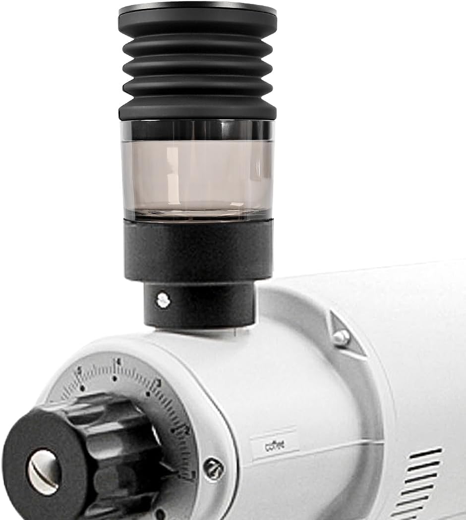 CAFEMASY Clear Single Dose Hopper and Silicone Bellow Compatible with Mahlkonig EK43 Coffee Grinder Cleaning Tool