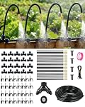 PESIODU – 【130FT Tropfbewässerungssystem für Garten】20 Düsen 1/4 Zoll 