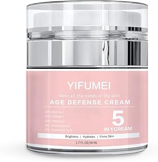 Crema facial antienvejecimiento 5 en 1 con co...