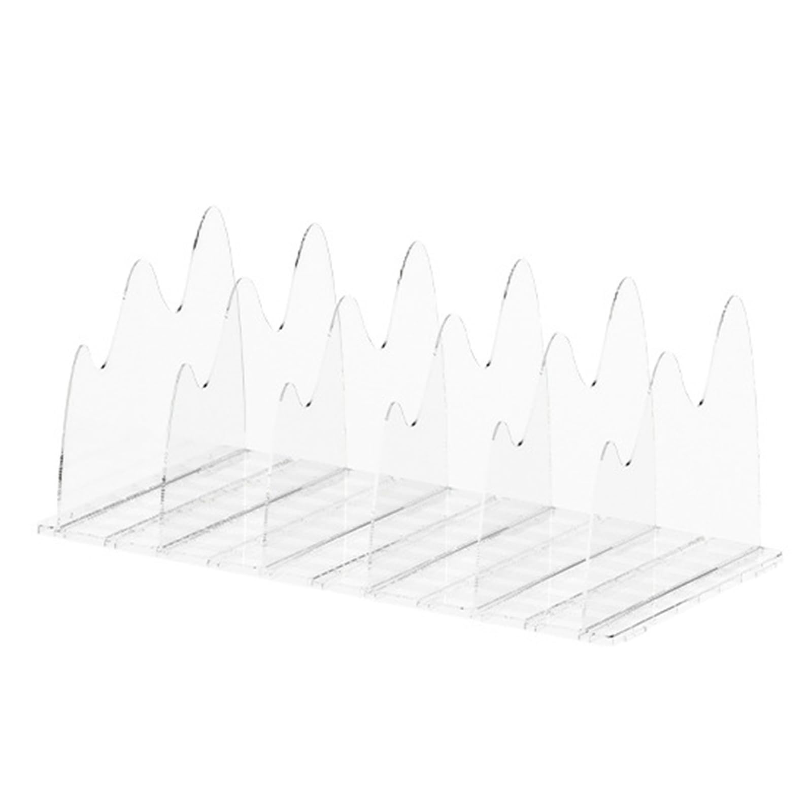 Msioytog Space Saving Bag Display Organizers Adjustable Acrylic Shelf Divider Storage Organizers for Bags and Accessories Shopping Bag