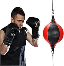كرة سرعة مزدوجة الطرف، كيس ملاكمة للملاكمة، أحمر وأسود، معدات تدريب احترافية