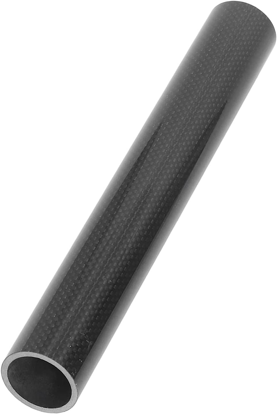 25cm 28.6mm Bike Front Fork Spacer, Glossy 3K Carbon Fiber Bicycle Headset Spacer, Heat Resistant and Wear Resistant Washer for Mountain Road Bikes, Smooth Edges with Exquisite Wor