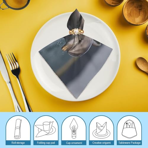 Servilletas de Tela Cuadradas Pack de 4 18.7 in miniatura 7