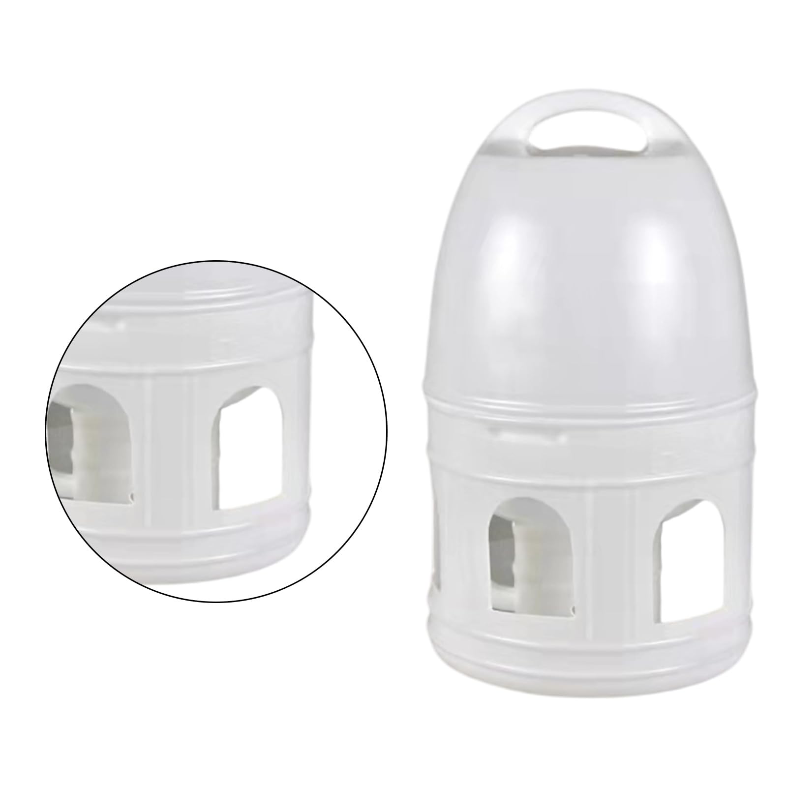 Dispensador automático de agua para pájaros de gran capacidad de 10 litros, para periquitos, palomas, loros, palomas con mango colgante, dispensador de agua