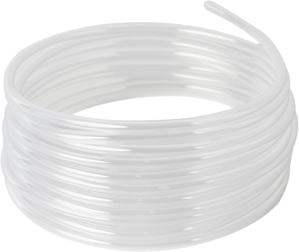 ZRDR Airline CO2 Tubing 16.4 Feet PU Aquarium CO2 Pressure Proof Tubing Trachea with Check Valves, Suction Cups, Soft and Transparent Aquarium Air Pump Accessories for Fish Tank