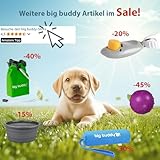 big buddy® Futterdummy für Hunde | Apportierbeutel, Futterbeutel, Hundetraining, Agility Training, Hundeerziehung, Dummy für leckerlies - extrem strapazierfähig (Bulli Grün)