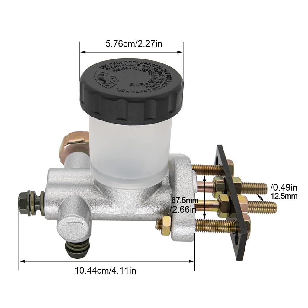 Ensemble maître-cylindre de frein hydraulique pour ATV Go Kart, maître-cylindre Pour Twister Kinroad 90cc -250cc pour Gokart Buggy Quad ATV BIKE 90cc-250cc