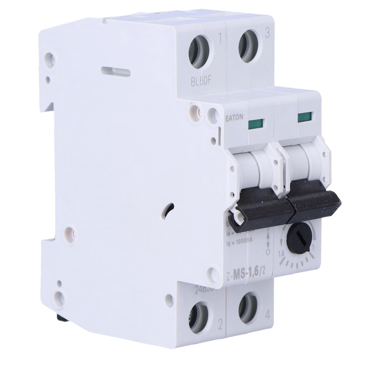 EATON Z-MS-1.6/2 Protection du moteur Z-MS, 2P, 1.00A - 1.60A