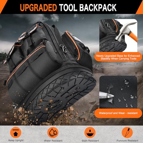 LOKASS 56-Pocket Tool Backpack