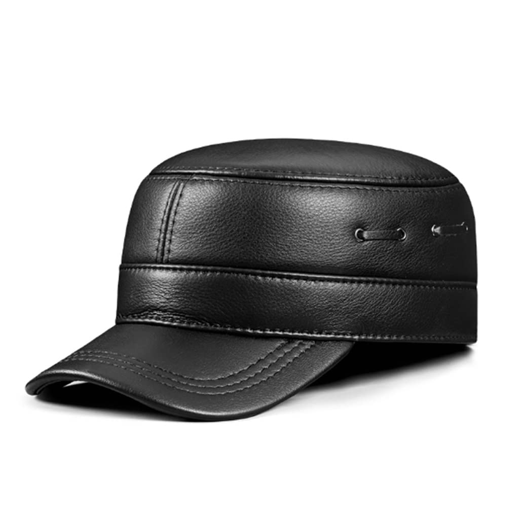 Cappelli Cappello Sportivo Berretto Invernale da Uomo in Pelle Berretto da Baseball da Uomo Casual in Pelle Caldo 56-60 Regolabile, Confezione da 3-L 55 56cm,3-Pack-L 55 56cm