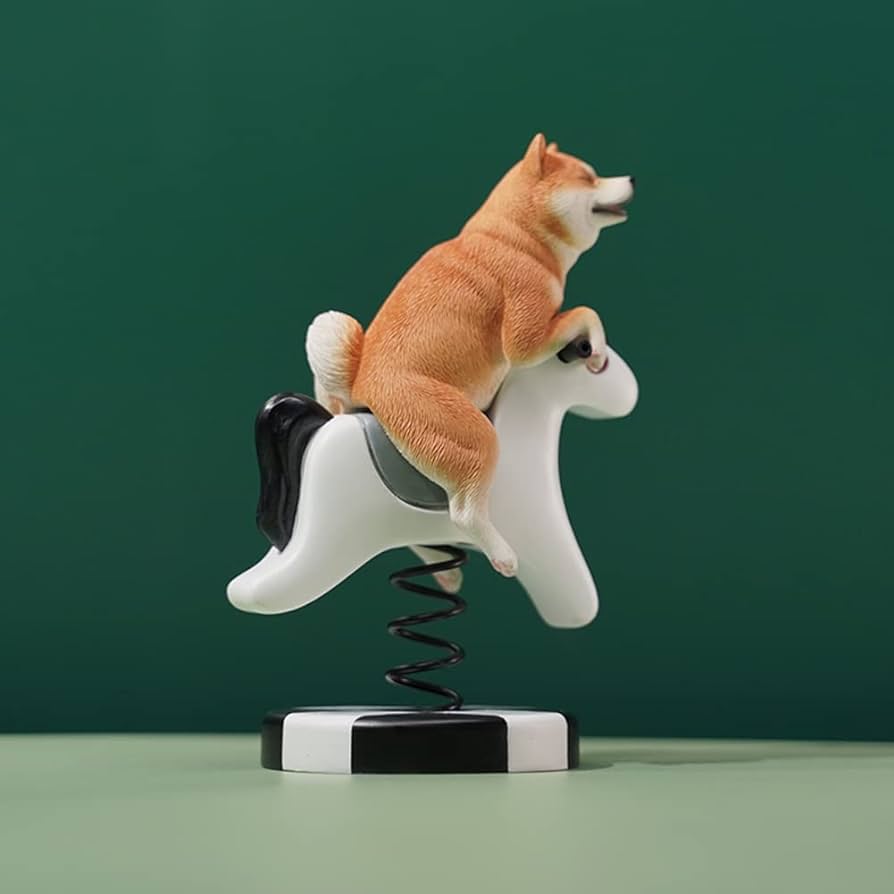 可愛い柴犬　リアルな柴犬レジン彫刻！ 魅力sな柴犬レジン像 - 庭、パティオ＆ホームデコ用のリアルな