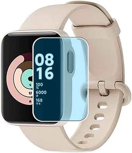 Paquete de 3 protectores de pantalla anti luz azul, compatibles con Xiaomi Mi Watch Lite TPU Guard (no protectores de vidrio templado)