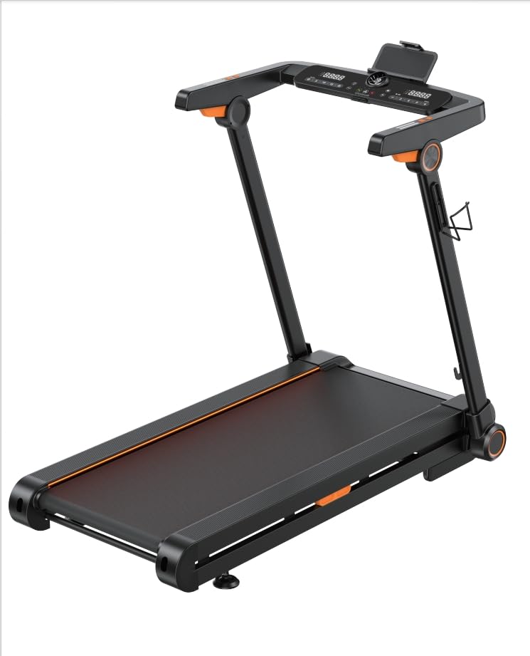 Foldable Treadmill with 20% Auto Incline & 10MPH -...