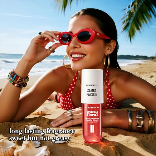 Image of 3 FL OZ Hair and Body Fragrance Mist, Eau De Parfum for Women,Warm Aroma,Perfume No.2, Floral Fruit Scent- With Notes of Black Amber Plum,Jasmine, Vanilla,Travel Size Body Spray