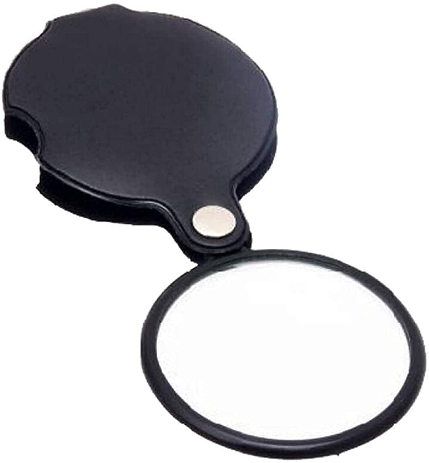SaryEdge Magnifying glass Magnifying Glass Portable Round Reading Magnifier 10X Glass LensMagnifier Foldable Leather Pocket Loupe Reading magnifying glass,