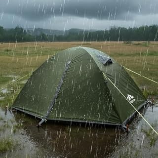 Night Cat Camping Tent for 2 Person: Backpacking Waterproof Lightweight Tent for Outdoor with Aluminum Poles and Rainfly Green