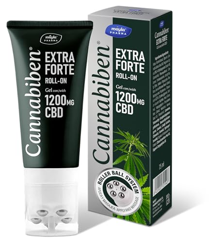 CANNABIBEN ® Extra Forte ROLL-ON 75ml | 1200mg | Con extracto de Harpagofito y Árnica.