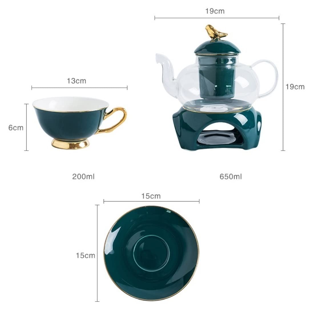 Amazon.co.jp: ティーセット セット 紅茶 8 個のティーセット磁器