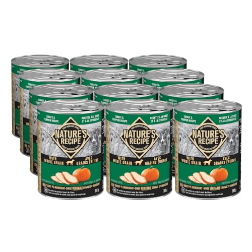 Nature's Recipe Paté Whole Grain Wet Dog Food Turkey & Pumpkin Recipe 368g
