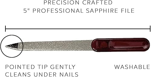 Miniatura 3 de Lima de uñas profesional de doble cara de zafiro para manicura y pedicura para dedos de manos y pies de uñas por DreamCut