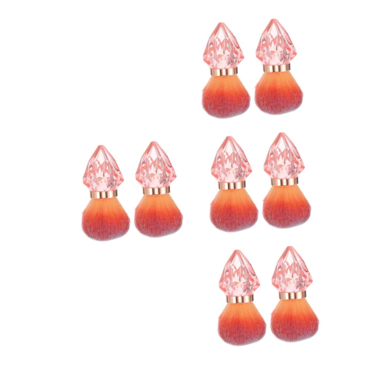 8 Pezzi Pennelli per Unghie con Spazzola per Pulizia Nail Art Rosa Assorbe Efficacemente per Unghie
