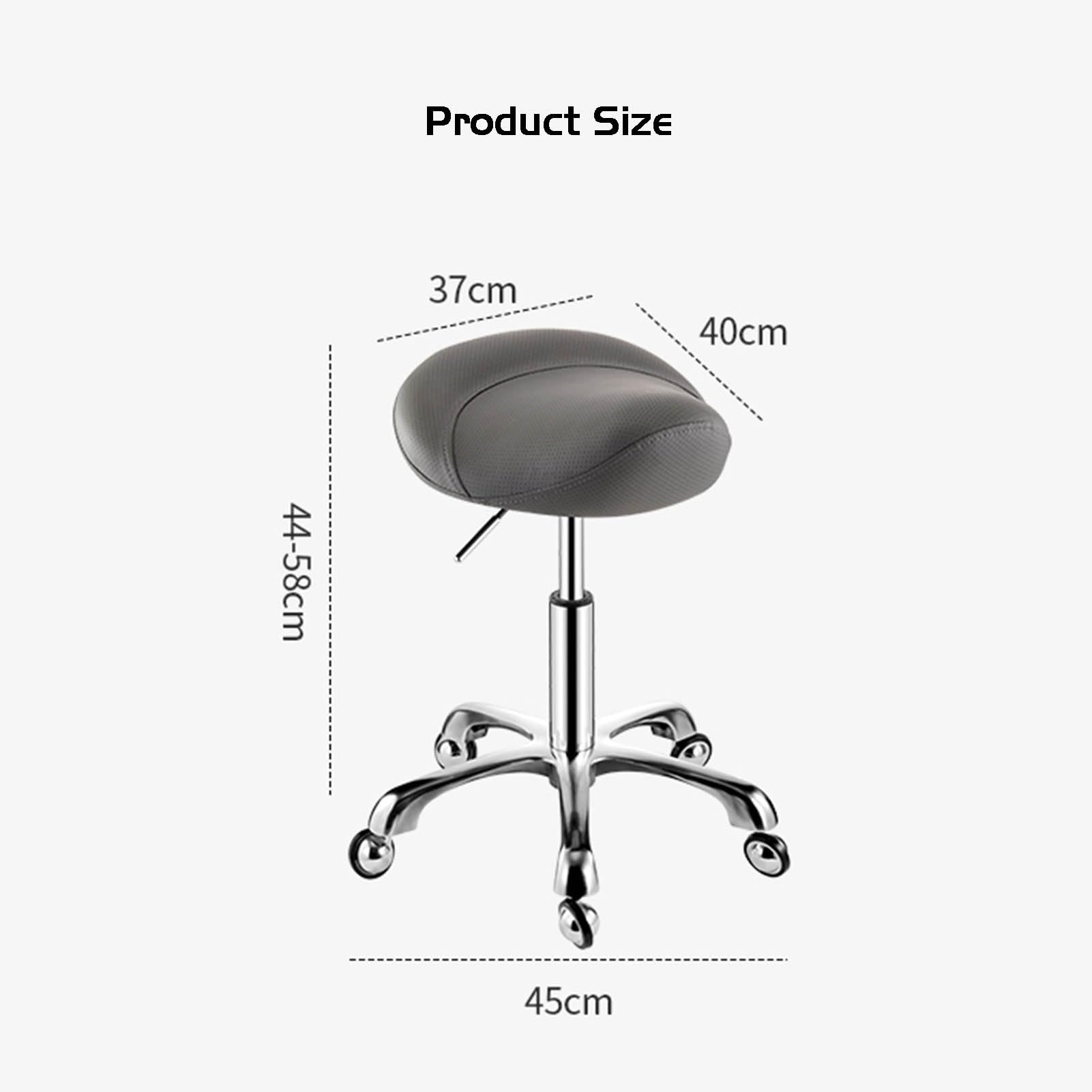 Tabouret De Selle Roulant Ergonomique Hydraulique Réglable - Chaise Selle Bureau Maquillage