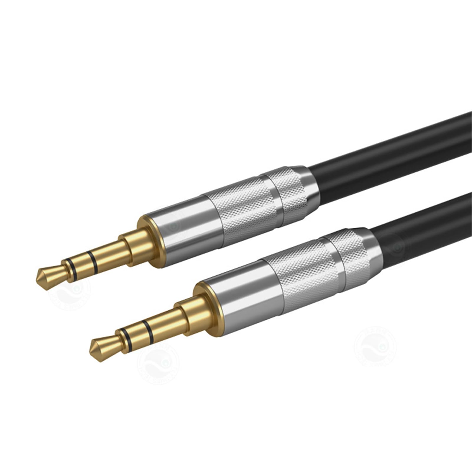 Câble audio stéréo mâle vers mâle 3,5 mm avec connecteurs coudés en option pour casque et haut-parleur