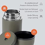 Esbit Classic Thermal Container for Food – Warming Container 1000 ml in Olive Green – Stainless Steel for Hot and Cold Food - Image 5