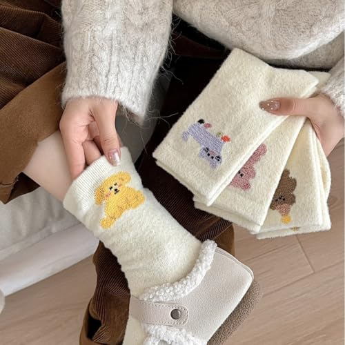 Women's Coral Fleece Fuzzy Socks Mid-Calf Design, Ultra-Soft Skin-Friendly, Non-Slip Soles2